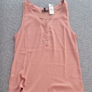 Express Women's Pink Sleeveless Top